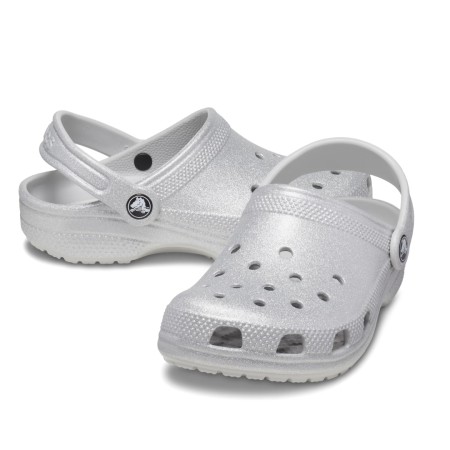 Crocs Παιδικά Σαμπό Θαλάσσης Classic Clog K Ασημί 206993